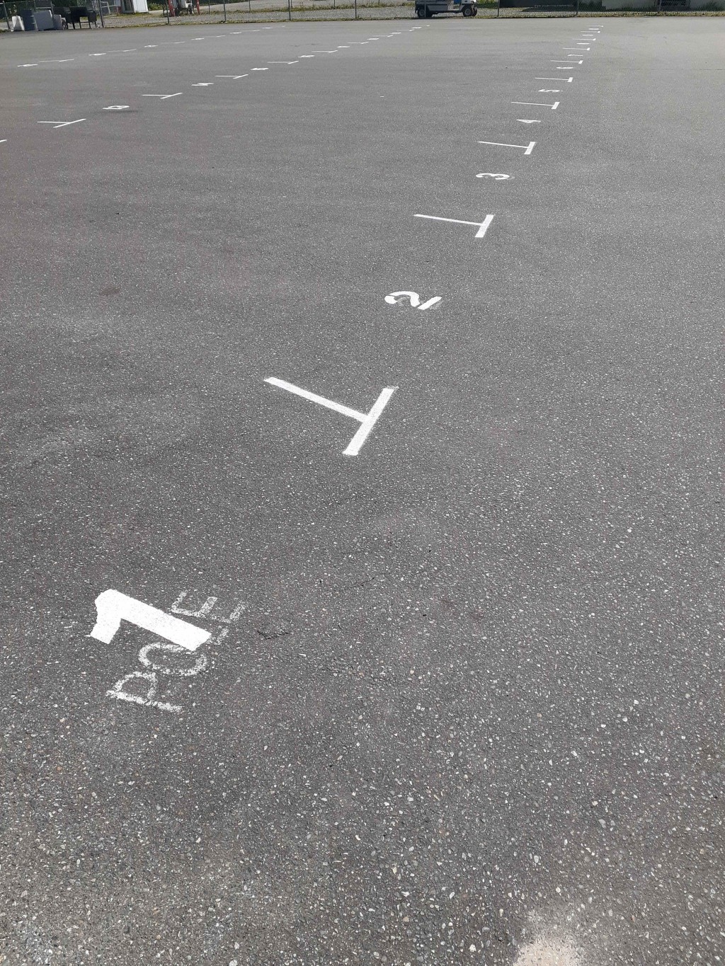 SCCBC paddock and pre-grid markings at the track